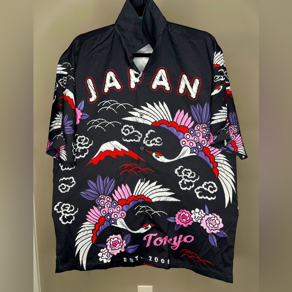 All Over Print Buttons Up Shirt- Japan - Picture 1 of 3